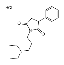 2,5-Pyrrolidinedione, 1-(3-(diethylamino)propyl)-3-phenyl-, monohydroc hloride (9CI) Structure