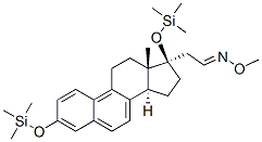 19-Norpregna-1,3,5,7,9-pentaen-21-al, 3,17-bis[(trimethylsilyl)oxy]-,O-methyloxime, (17alpha)- structure