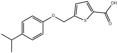 5-[(4-isopropylphenoxy)methyl]thiophene-2-carboxylic acid picture