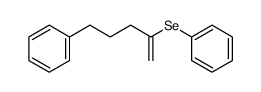 phenyl(5-phenylpent-1-en-2-yl)selane Structure