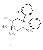 1,1,2,5-tetramethyl-4,4-diphenyl-5,6-dihydro-2H-pyridin-3-one structure