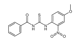 1-benzoyl-3-(4-methoxy-2-nitrophenyl)thiourea Structure