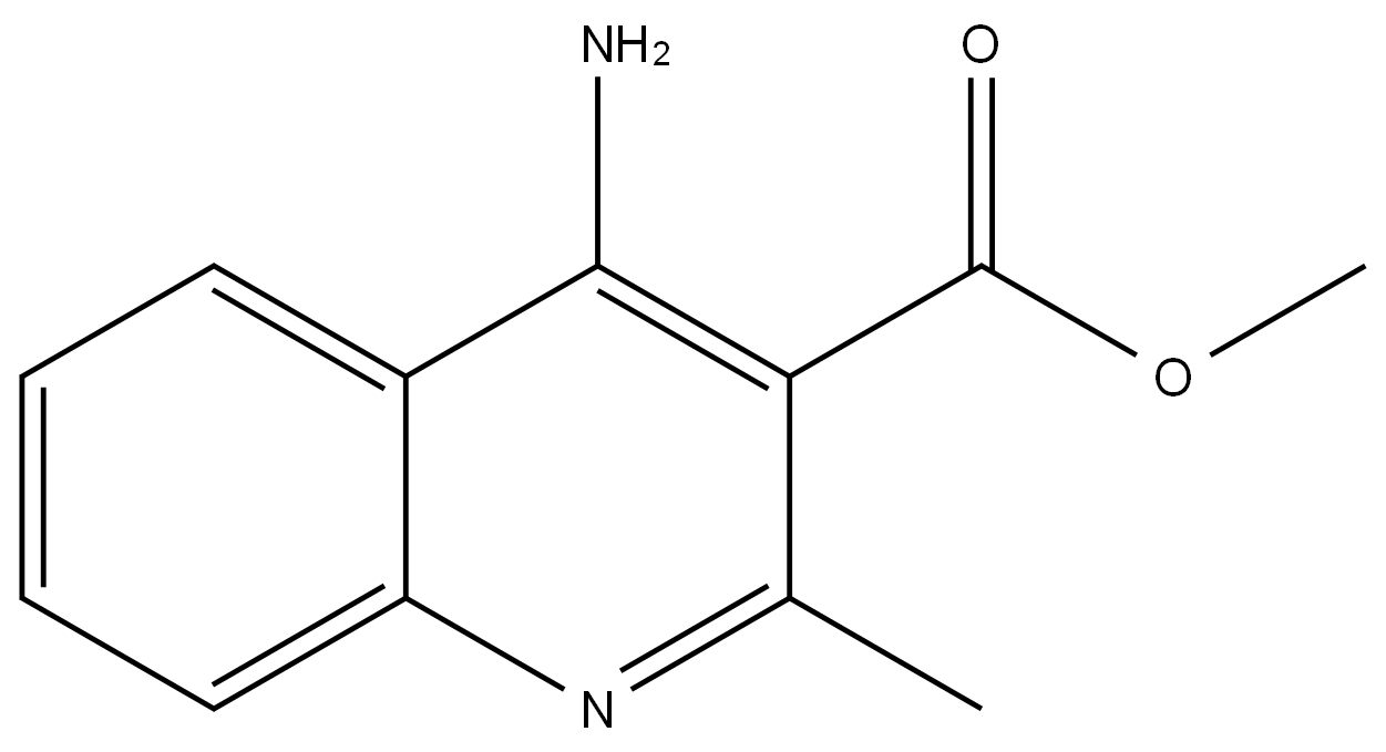 methyl 4-amino-2-methylquinoline-3-carboxylate Structure