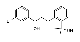 (+/-)-1-(3-bromophenyl)-3-(2-(2-hydroxypropan-2-yl)phenyl)-1-propanol结构式