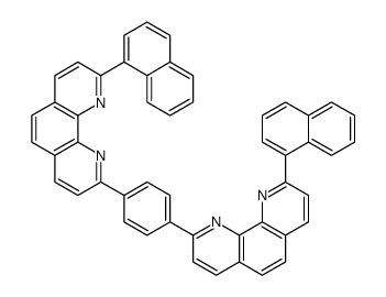 2-naphthalen-1-yl-9-[4-(9-naphthalen-1-yl-1,10-phenanthrolin-2-yl)phenyl]-1,10-phenanthroline结构式