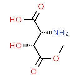 D-Aspartic acid, 3-hydroxy-, 4-methyl ester, (3R)- (9CI) Structure