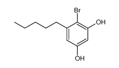 4-bromo-5-n-amylresorcinol Structure