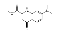 methyl 7-(dimethylamino)-4-oxo-1H-quinoline-2-carboxylate Structure