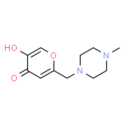 4H-Pyran-4-one, 5-hydroxy-2-[(4-methyl-1-piperazinyl)methyl]- (9CI) structure