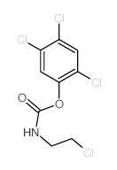 Carbamic acid, (2-chloroethyl)-, 2,4,5-trichlorophenyl ester Structure