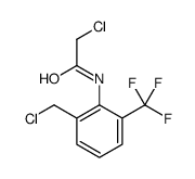 2-chloro-N-[2-(chloromethyl)-6-(trifluoromethyl)phenyl]acetamide结构式