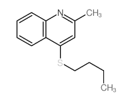 4-butylsulfanyl-2-methyl-quinoline structure