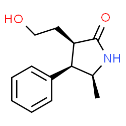 2-Pyrrolidinone,3-(2-hydroxyethyl)-5-methyl-4-phenyl-,(3R,4R,5S)-rel-(9CI)结构式