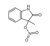 3-methyl-2-oxoindolin-3-yl nitrate Structure