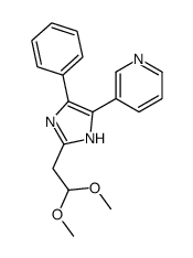 3-[2-(2,2-dimethoxyethyl)-5-phenyl-1H-imidazol-4-yl]pyridine Structure