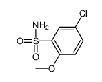 5-chloro-2-methoxybenzenesulfonamide结构式