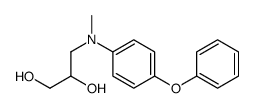 3-(N-methyl-4-phenoxyanilino)propane-1,2-diol Structure