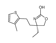 (4R)-4-ethyl-4-[2-(3-methylthiophen-2-yl)ethyl]-1,3-oxazolidin-2-one Structure