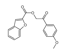 [2-(4-methoxyphenyl)-2-oxoethyl] 1-benzofuran-2-carboxylate Structure