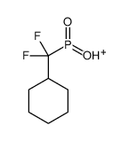 [cyclohexyl(difluoro)methyl]-hydroxy-oxophosphanium Structure