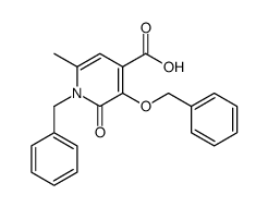 1-benzyl-3-benzyloxy-4-carboxy-6-methyl-2(1H)-pyridinone结构式