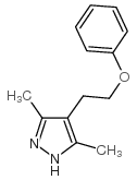 3,5-DIMETHYL-4-(2-PHENOXYETHYL)-PYRAZOLE structure