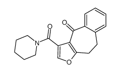 1-(piperidine-1-carbonyl)-4,5-dihydrobenzo[1,2]cyclohepta[3,4-c]furan-10-one Structure