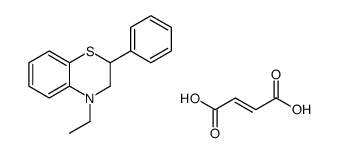 (E)-but-2-enedioic acid,4-ethyl-2-phenyl-2,3-dihydro-1,4-benzothiazine结构式