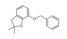 2,2-dimethyl-7-phenylmethoxy-3H-1-benzofuran结构式