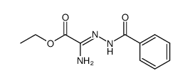 1-benzoylethoxycarbonylformamidrazone Structure