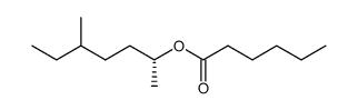 (2R)-5-methylheptan-2-yl hexanoate Structure
