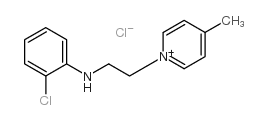 1-[2-[(2-chlorophenyl)amino]ethyl]-4-methylpyridinium chloride structure