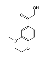 1-(4-ethoxy-3-methoxyphenyl)-2-hydroxyethanone结构式