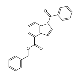 benzyl 1-benzoylindole-4-carboxylate结构式