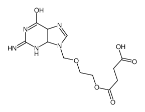 4-[2-[(2-amino-6-oxo-4,5-dihydro-1H-purin-9-yl)methoxy]ethoxy]-4-oxobutanoic acid结构式