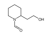 2-(2-hydroxyethyl)piperidine-1-carbaldehyde结构式