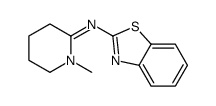 2-Benzothiazolamine, N-(1-methyl-2-piperidinylidene)- Structure
