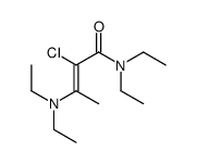 2-chloro-3-(diethylamino)-N,N-diethyl-2-butenamide structure