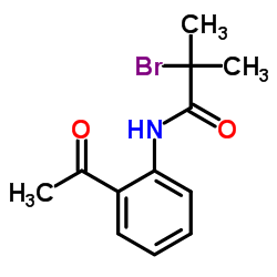 N-(2-Acetylphenyl)-2-bromo-2-methylpropanamide Structure