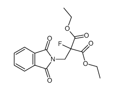 fluoro-phthalimidomethyl-malonic acid diethyl ester Structure