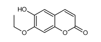 7-ethoxy-6-hydroxychromen-2-one Structure