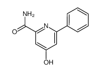 4-hydroxy-6-phenylpyridine-2-carboxamide结构式