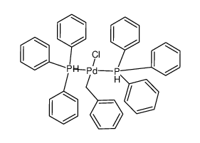 trans-benzyl(chloro)bis(triphenylphosphine)palladium(II)结构式