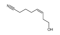 7-Hydroxy-(Z)-4-heptenenitrile Structure