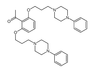 1-[2,6-bis[3-(4-phenylpiperazin-1-yl)propoxy]phenyl]ethanone Structure