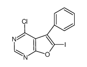 4-chloro-6-iodo-5-phenyl-furo[2,3-d]pyrimidine Structure
