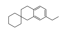 7'-ethyl-3',4'-dihydro-1'H-spiro[cyclohexane-1,2'-naphthalene]结构式
