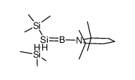 1,1-bis(trimethylsilyl)-2-(2,2,6,6-tetramethylpiperidino)-1-sila-2-boraethene结构式