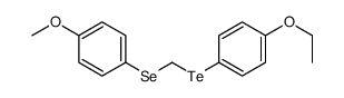 1-ethoxy-4-[(4-methoxyphenyl)selanylmethyltellanyl]benzene结构式