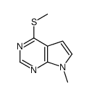 7-methyl-4-methylsulfanylpyrrolo[2,3-d]pyrimidine结构式